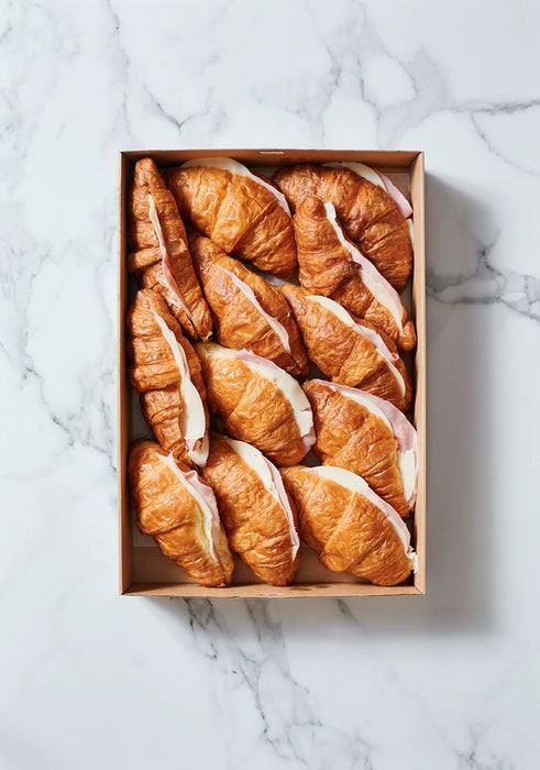 12 x Ham, Cheese & Tomato Croissants